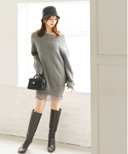 ニットセットキャミミニワンピース（ワンピース）｜SNIDEL（スナイデル