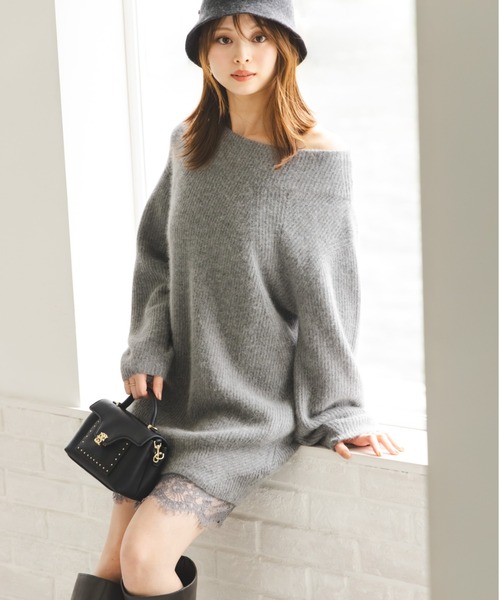 snidel ミニワンピース セール】ニットセットキャミミニワンピース（ワンピース）｜SNIDEL