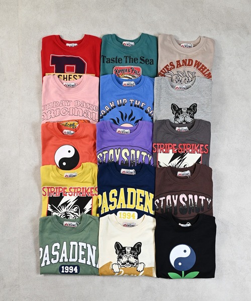 LSP WOW（エルエスピーワオ）の「【LSP WOW!】カラバリプリントロンＴ（Tシャツ/カットソー・キッズ・オフホワイト/ライトグレー/ブラウン/チャコール/グリーン/レッド/パープル/マスタード/オレンジ/ベージュ/ネイビー/ライトピンク/カーキ/ブラック/ブルー・130/120/110/100/90/80/150/140）」の16枚目の写真