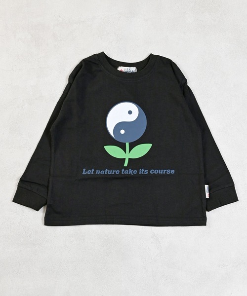 LSP WOW（エルエスピーワオ）の「【LSP WOW!】カラバリプリントロンＴ（Tシャツ/カットソー・キッズ・オフホワイト/ライトグレー/ブラウン/チャコール/グリーン/レッド/パープル/マスタード/オレンジ/ベージュ/ネイビー/ライトピンク/カーキ/ブラック/ブルー・130/120/110/100/90/80/150/140）」の17枚目の写真