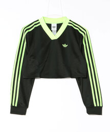 tシャツ adidas アディダス W JACQUARD LS TOP ロングスリーブ JV9737 BLK/SGREEN レディース adidas アディダス W JACQUARD LS TOP ロングスリーブ JV9737