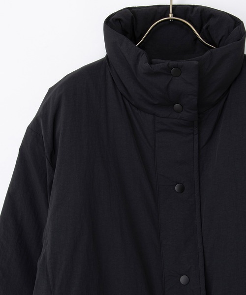 Honeys（ハニーズ）の「【非フッ素撥水加工】スタンド中綿ブルゾン（ブルゾン・レディース・チャコール/アイボリー/ダークベージュ/ブラック/ライトカーキ・S/M/LL/L）」の20枚目の写真