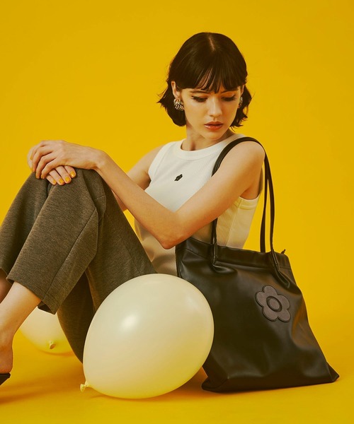 MARY QUANT)DAISY SYNTHETIC LEATHER TOTE（トートバッグ