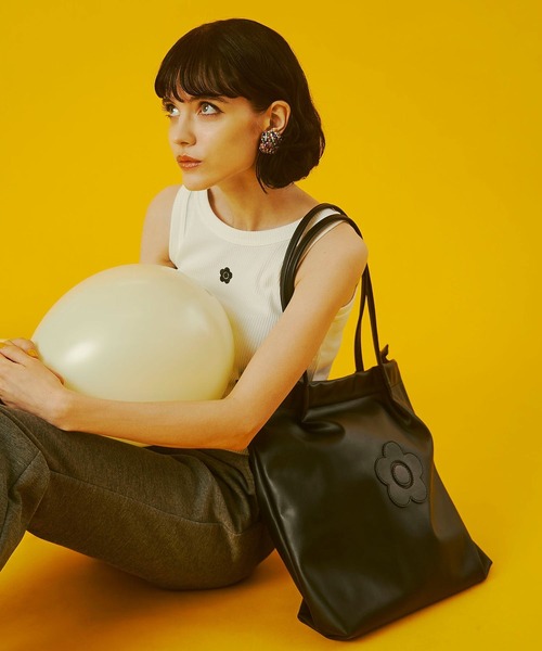 MARY QUANT)DAISY SYNTHETIC LEATHER TOTE（トートバッグ