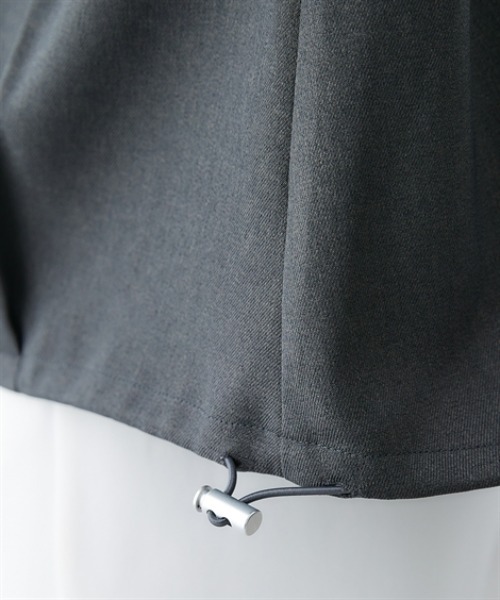 7days Life Styling（セブンデイズライフスタイリング）の「ウール調裾スピンドルシャツ（しわになりにくい・洗濯機OK）<大きいサイズ有>（シャツ/ブラウス・レディース・チャコール/チェック・3L/LL/L/M/S）」の19枚目の写真