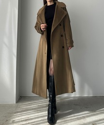 レディースのステンカラーコート（ブラウン/茶色系