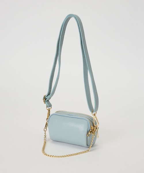 AULENTTI(オウレンティ)の「【AULENTTI】ジップポシェット(ショルダーバッグ・レディース・シルバーグレー/サックスブルー/ライトベージュ・FREE)」の12枚目の写真