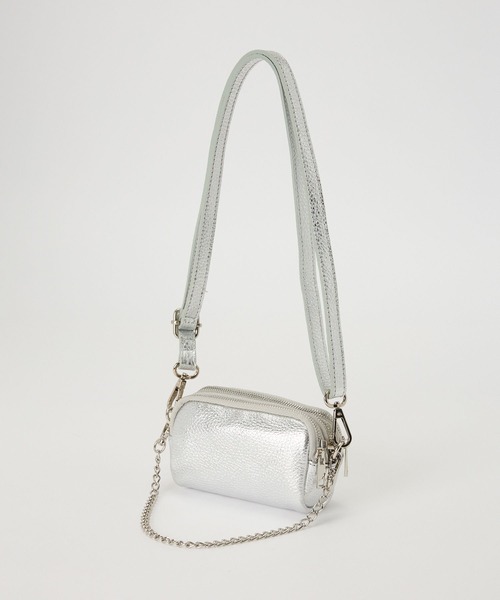 AULENTTI(オウレンティ)の「【AULENTTI】ジップポシェット(ショルダーバッグ・レディース・シルバーグレー/サックスブルー/ライトベージュ・FREE)」の13枚目の写真