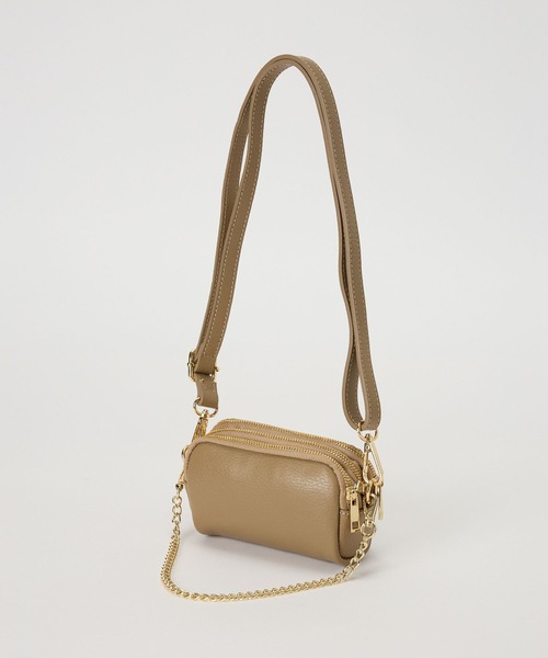 AULENTTI(オウレンティ)の「【AULENTTI】ジップポシェット(ショルダーバッグ・レディース・シルバーグレー/サックスブルー/ライトベージュ・FREE)」の14枚目の写真