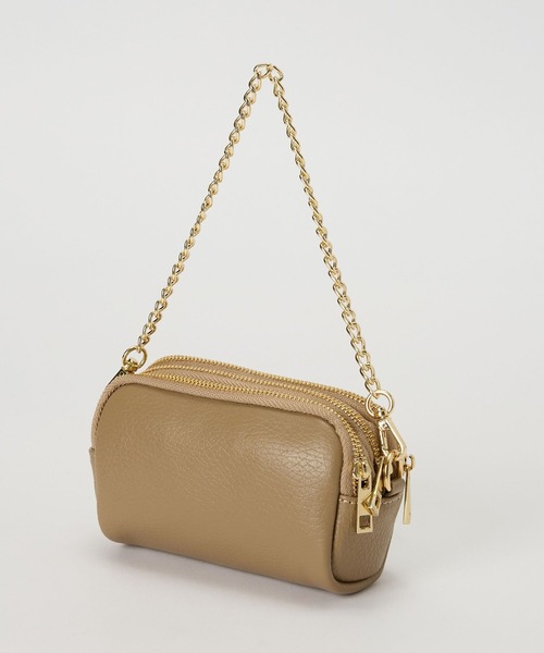 AULENTTI(オウレンティ)の「【AULENTTI】ジップポシェット(ショルダーバッグ・レディース・シルバーグレー/サックスブルー/ライトベージュ・FREE)」の11枚目の写真