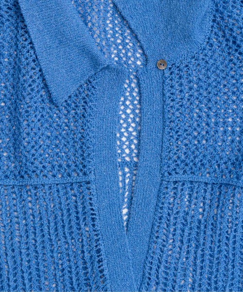 MAISON SPECIAL（メゾンスペシャル）の「Boucle Mesh Knit Pullover/ブークレーメッシュニット（ニット/セーター・レディース・ボルドー/ブルー/ブラック・FREE）」の6枚目の写真