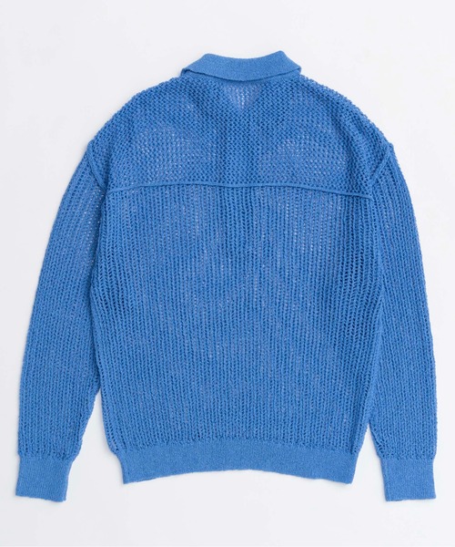 MAISON SPECIAL（メゾンスペシャル）の「Boucle Mesh Knit Pullover/ブークレーメッシュニット（ニット/セーター・レディース・ボルドー/ブルー/ブラック・FREE）」の8枚目の写真