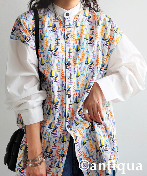 ヨット柄シャツ（シャツ/ブラウス）｜antiqua（アンティカ）の