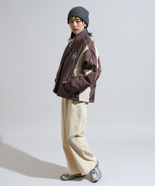 UMBRO/アンブロ 別注 パディングナイロンジャケット/中綿 ブラウン L UMBRO × FREAK'S STORE/アンブロ 別注 Padding Track Jacket