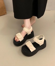 CANVAS+（キャンバスプラス）の「【CANVAS+】シュシュ厚底サンダル（サンダル）」