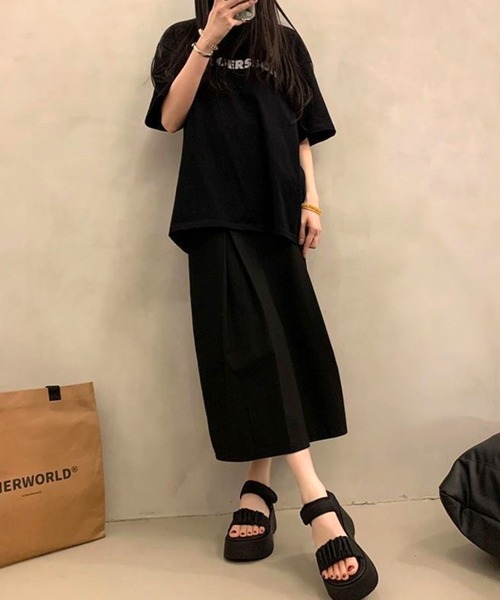 CANVAS+(キャンバスプラス)の「【CANVAS+】シュシュ厚底サンダル(サンダル・レディース・アイボリー/ブラック・24.5/24/23.5)」の13枚目の写真