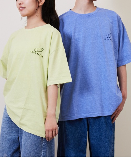 Fluffy BROTHERS(フラッフィーブラザーズ)の「刺繍Tシャツ(大人サイズ)(Tシャツ/カットソー・メンズ・パープル/エメラルド・M/L/XL)」の6枚目の写真