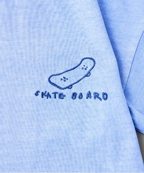 Fluffy BROTHERS(フラッフィーブラザーズ)の「刺繍Tシャツ(大人サイズ)(Tシャツ/カットソー・メンズ・パープル/エメラルド・M/L/XL)」の9枚目の写真