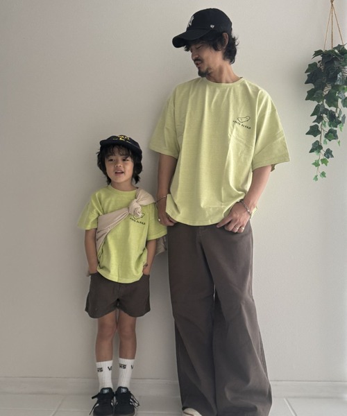 Fluffy BROTHERS(フラッフィーブラザーズ)の「刺繍Tシャツ(大人サイズ)(Tシャツ/カットソー・メンズ・パープル/エメラルド・M/L/XL)」の15枚目の写真