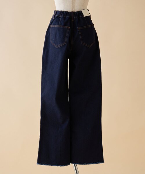 セール】【nane】《サイズ展開有》ストレッチデニムフレアーパンツ