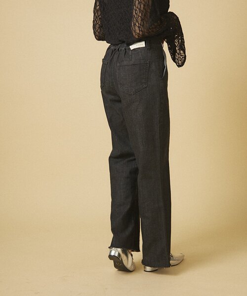 セール】【nane】《サイズ展開有》ストレッチデニムフレアーパンツ