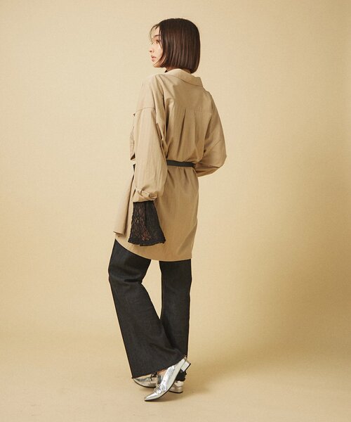 Remind me and forever（リマインドミーアンドフォーエバー）の「【nane】《サイズ展開有》ストレッチデニムフレアーパンツ（デニムパンツ・レディース・ブラック/その他/ワンウォッシュ・MEDIUM/LARGE/SMALL）」の4枚目の写真