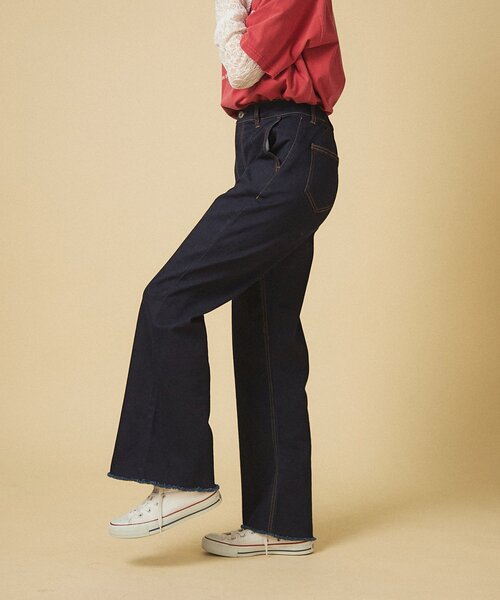 Remind me and forever（リマインドミーアンドフォーエバー）の「【nane】《サイズ展開有》ストレッチデニムフレアーパンツ（デニムパンツ・レディース・ブラック/その他/ワンウォッシュ・MEDIUM/LARGE/SMALL）」の18枚目の写真