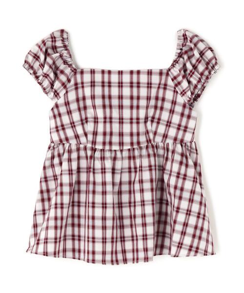 FREE'S MART（フリーズマート）の「〈ＭＦＭ〉チェックシャーリングチュニックブラウス（シャツ/ブラウス・レディース・ブルー系その他/レッド系その他・FREE）」の3枚目の写真