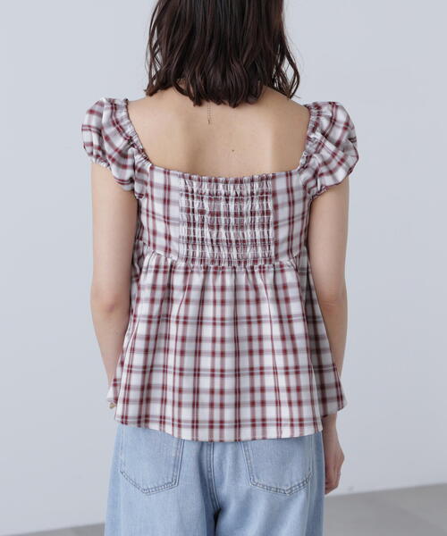 FREE'S MART（フリーズマート）の「〈ＭＦＭ〉チェックシャーリングチュニックブラウス（シャツ/ブラウス・レディース・ブルー系その他/レッド系その他・FREE）」の14枚目の写真