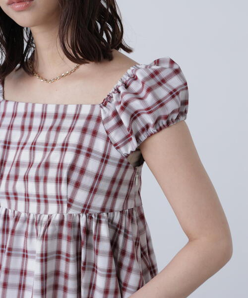 FREE'S MART（フリーズマート）の「〈ＭＦＭ〉チェックシャーリングチュニックブラウス（シャツ/ブラウス・レディース・ブルー系その他/レッド系その他・FREE）」の17枚目の写真