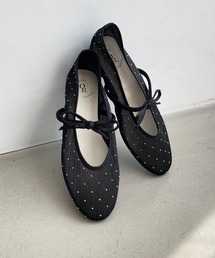 Offen⭐︎美品⭐︎黒と白の水玉模様 リボン付きフラットシューズ Amazon | [Elerevyo] フラット靴ひも 2ペア アスレチック 水玉