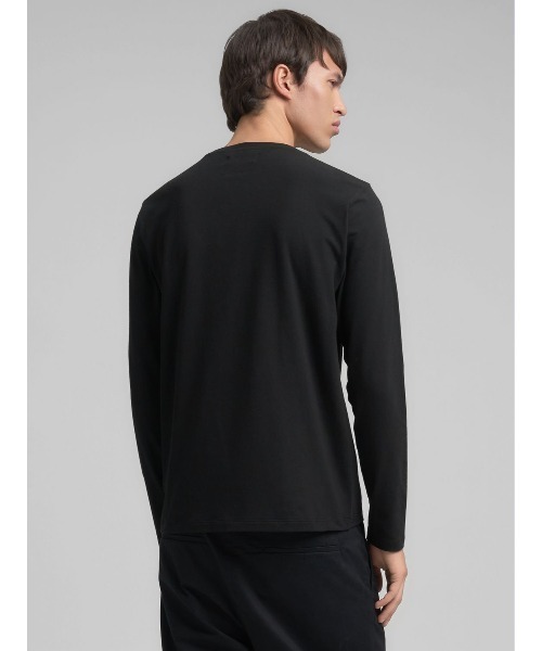 REPLAY（リプレイ）の「REPLEYロゴ ストレッチジャージーロンT（Tシャツ/カットソー・メンズ・ダークネイビー/ブラック/ホワイト・LARGE/MEDIUM/X-LARGE/SMALL）」の6枚目の写真