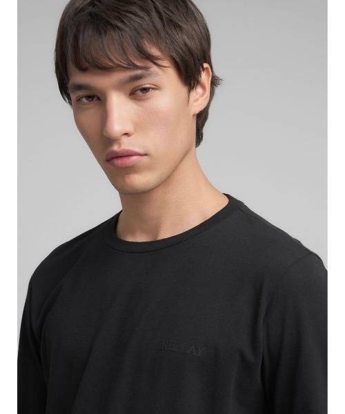 REPLAY（リプレイ）の「REPLEYロゴ ストレッチジャージーロンT（Tシャツ/カットソー・メンズ・ダークネイビー/ブラック/ホワイト・LARGE/MEDIUM/X-LARGE/SMALL）」の8枚目の写真