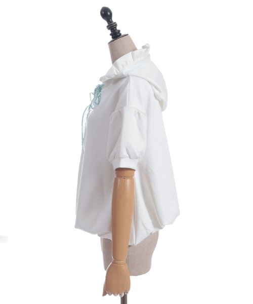 axes femme POETIQUE（アクシーズファムポエティック）の「ダンボールバルーンフーディー（Tシャツ/カットソー・レディース・ネイビー/ホワイト/ピンク・MEDIUM）」の14枚目の写真