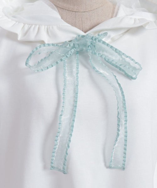 axes femme POETIQUE（アクシーズファムポエティック）の「ダンボールバルーンフーディー（Tシャツ/カットソー・レディース・ネイビー/ホワイト/ピンク・MEDIUM）」の16枚目の写真