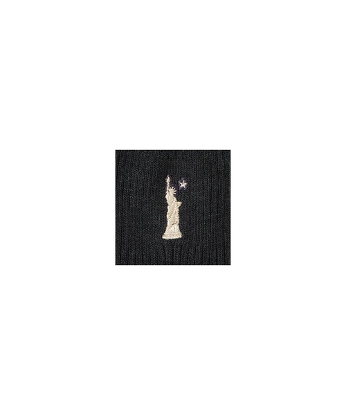 EASTBOY(イーストボーイ)の「ソックス シャンパン女神 両面刺繍 13cm丈 スクール 靴下 中学生 高校生(ソックス/靴下・キッズ・チャコール/ネイビー・F)」の4枚目の写真