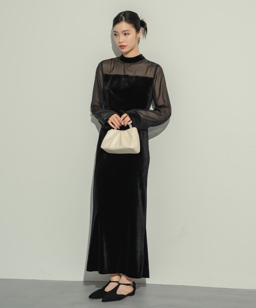 ベロアマーメイドドレス（ドレス）｜NEUNA（ヌナ）のファッション通販