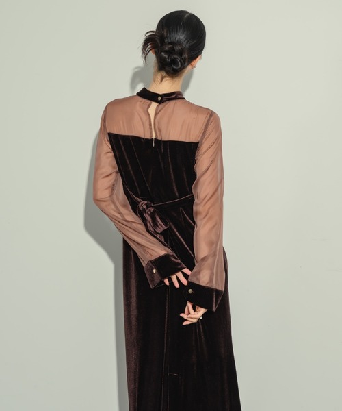 ベロアマーメイドドレス（ドレス）｜NEUNA（ヌナ）のファッション通販