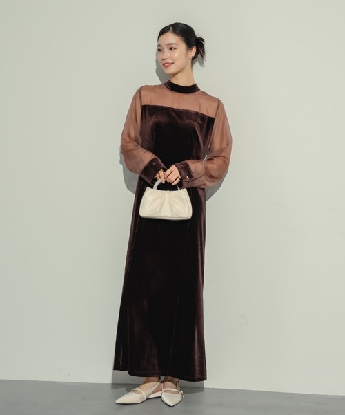 ベロアマーメイドドレス（ドレス）｜NEUNA（ヌナ）のファッション通販