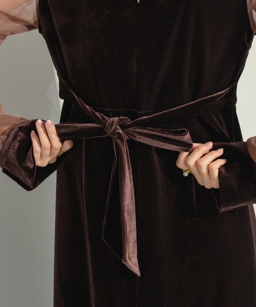 ベロアマーメイドドレス（ドレス）｜NEUNA（ヌナ）のファッション通販