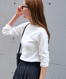 FRAMe WORK ロングTシャツ セール】【haru×FRAMeWORK】ロゴロンT（Tシャツ/カットソー