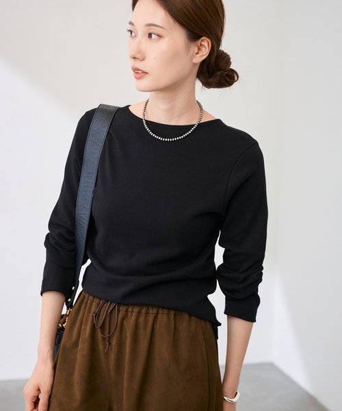 FRAMeWORK（フレームワーク）の「GICIPI/ジチピ CECE（Tシャツ/カットソー・レディース・ライトグレー/ホワイト/ブラック・FREE）」の7枚目の写真