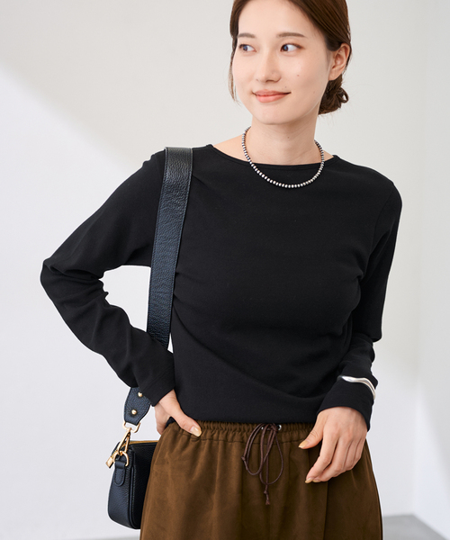 FRAMeWORK（フレームワーク）の「GICIPI/ジチピ CECE（Tシャツ/カットソー・レディース・ライトグレー/ホワイト/ブラック・FREE）」の9枚目の写真