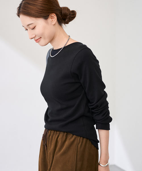 FRAMeWORK（フレームワーク）の「GICIPI/ジチピ CECE（Tシャツ/カットソー・レディース・ライトグレー/ホワイト/ブラック・FREE）」の11枚目の写真