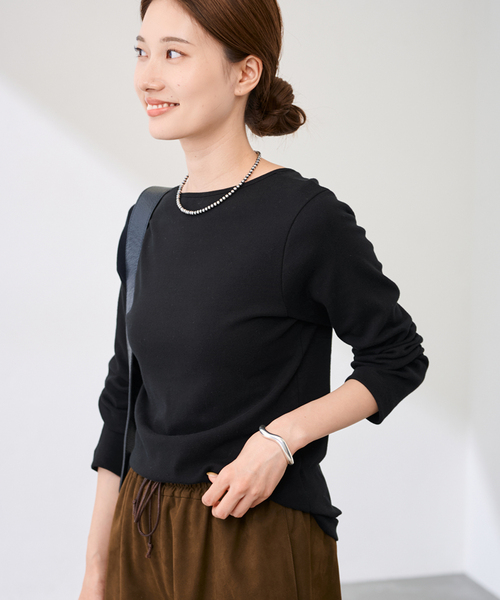 FRAMeWORK（フレームワーク）の「GICIPI/ジチピ CECE（Tシャツ/カットソー・レディース・ライトグレー/ホワイト/ブラック・FREE）」の12枚目の写真