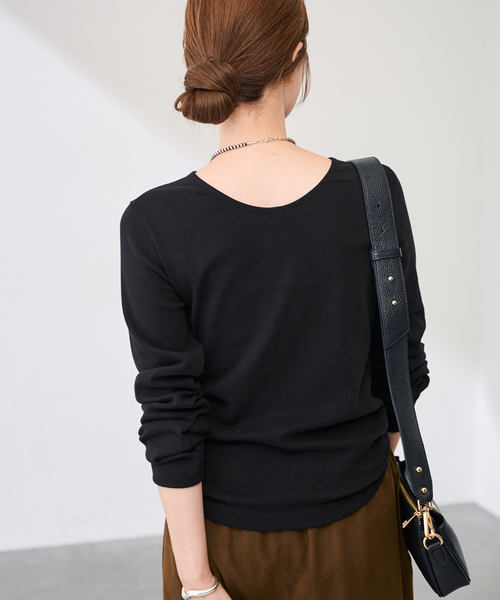 FRAMeWORK（フレームワーク）の「GICIPI/ジチピ CECE（Tシャツ/カットソー・レディース・ライトグレー/ホワイト/ブラック・FREE）」の13枚目の写真