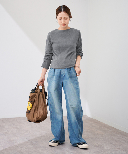 FRAMeWORK（フレームワーク）の「GICIPI/ジチピ CECE（Tシャツ/カットソー・レディース・ライトグレー/ホワイト/ブラック・FREE）」の14枚目の写真