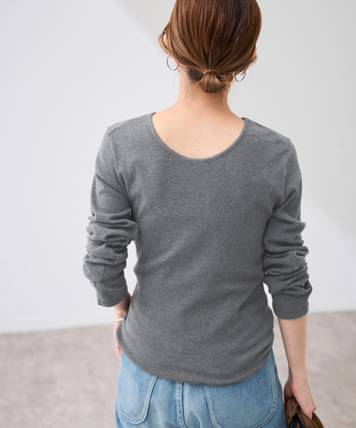 FRAMeWORK（フレームワーク）の「GICIPI/ジチピ CECE（Tシャツ/カットソー・レディース・ライトグレー/ホワイト/ブラック・FREE）」の20枚目の写真