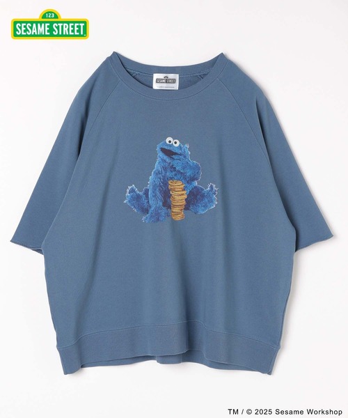 セール】セサミストリート/乾きやすいスウェット/6分袖/583466（T