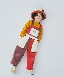 p.premier | 【ジュニア対応】マルチカラーコーデュロイオーバーオール(サロペット/オーバーオール)